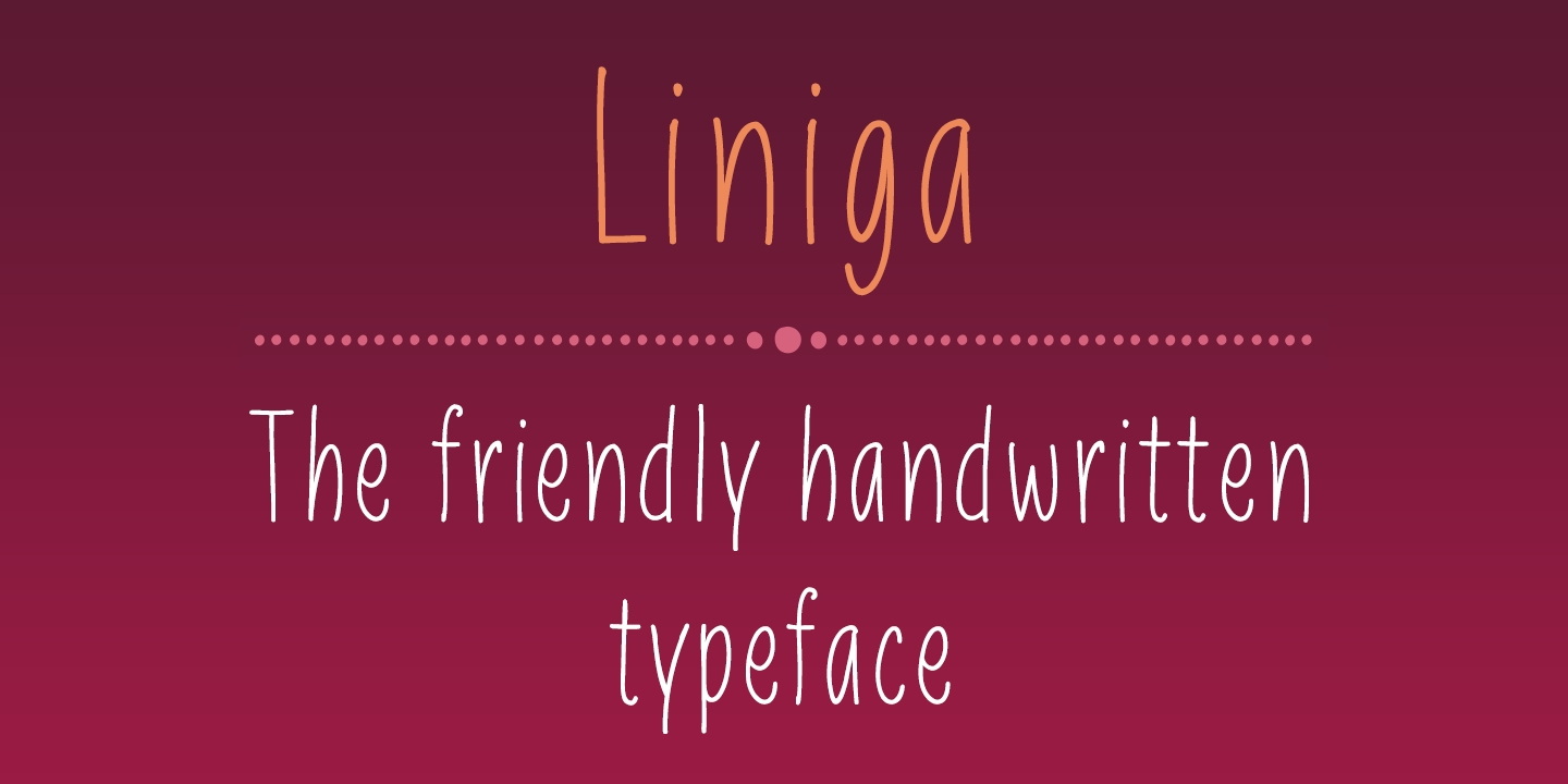 Liniga Font preview